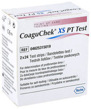 CoaguChek XS PT Test, testovací proužky, 2 x 24 ks